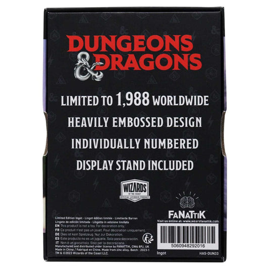 Dungeons & Dragons Metal Card 35th Anniversary Legend of Drizzt Limited Edition 5060948292016