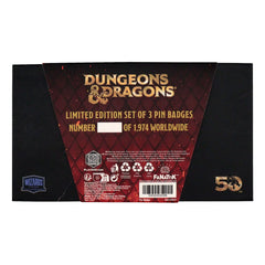 Dungeons & Dragons Pin Badge Set 50th Anniversary 5060948294096