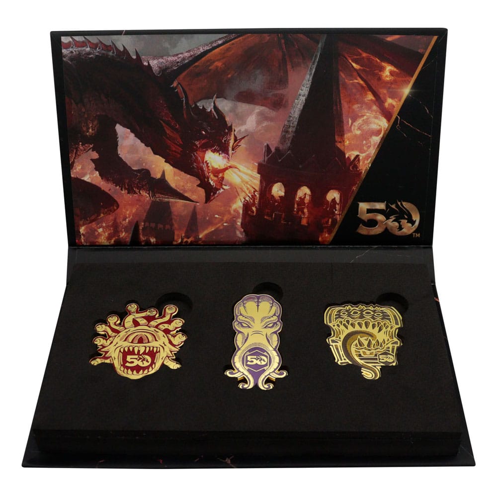 Dungeons & Dragons Pin Badge Set 50th Anniversary 5060948294096