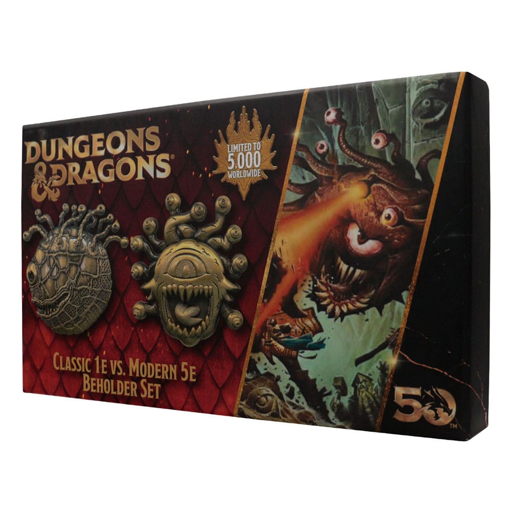 Dungeons & Dragons Medallion Set 50th Anniversary Beholder Twin Edition 5060948294102