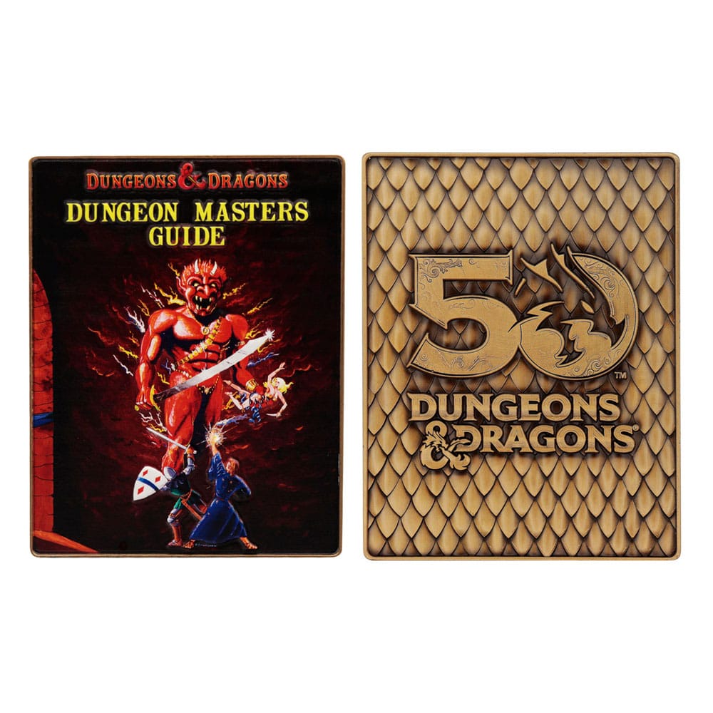 Dungeons & Dragons Ingot Set 50th Anniversary 1st Edition Book Cover 5060948294300