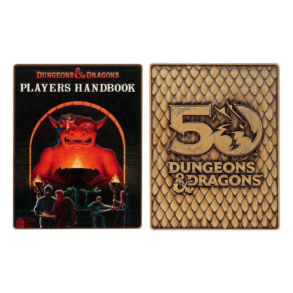 Dungeons & Dragons Ingot Set 50th Anniversary 1st Edition Book Cover 5060948294300