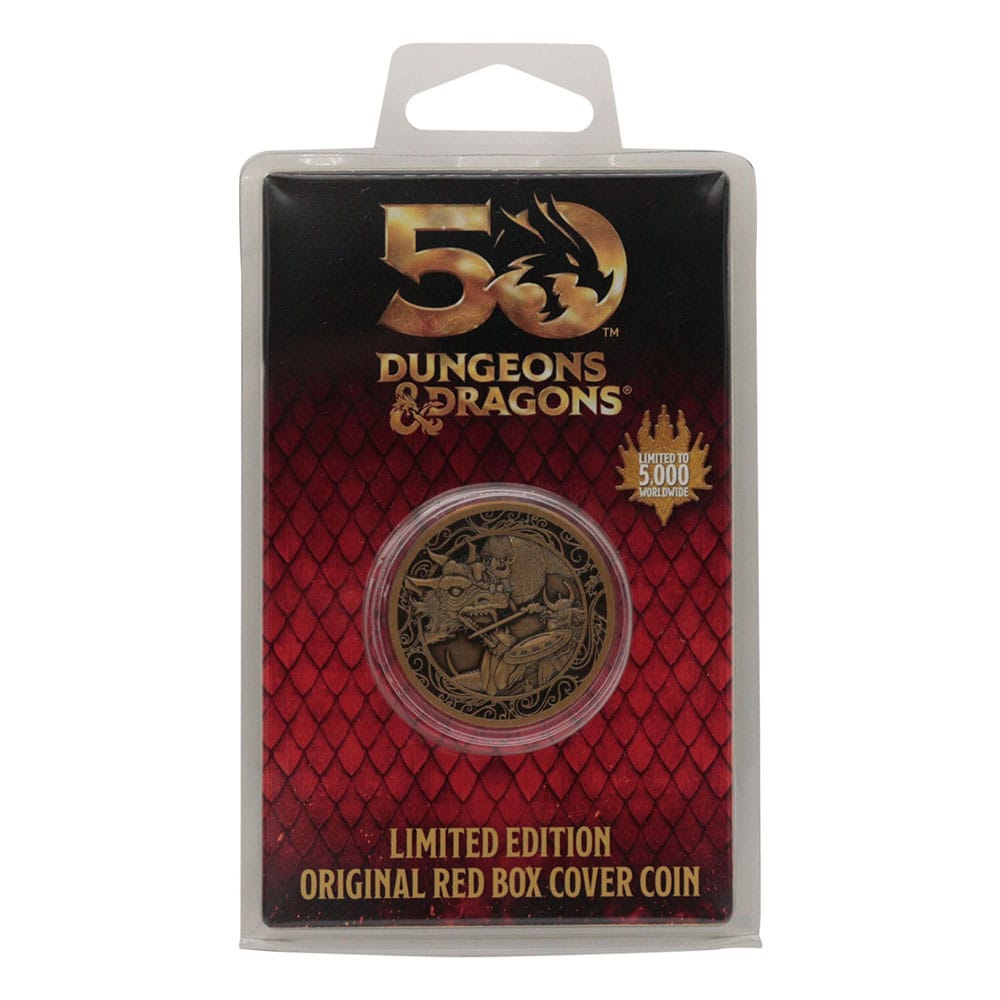 Dungeons & Dragons Collectable Coin 50th Anniversary Antique Gold Edition 4 cm 5060948294959