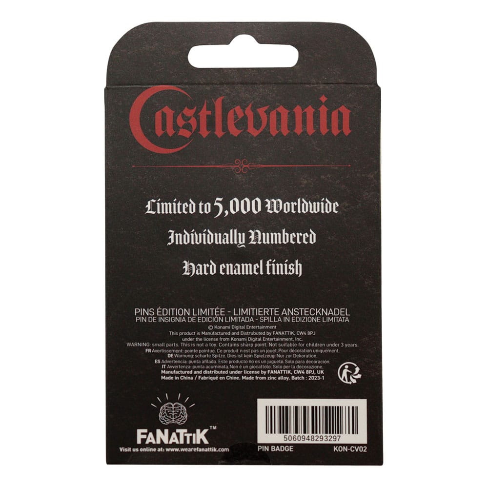 Castlevania Pin Badge Alucard Limited Edition 5060948293297