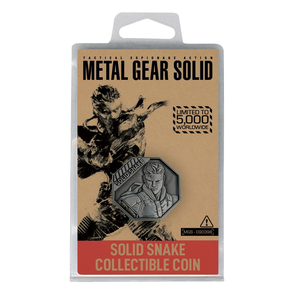 Metal Gear Solid Collectable Coin Solid Snake Limited Edition 5060948293570