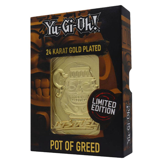 Yu-Gi-Oh! Replica Card Pot of Greed (gold plated) 5060662466458