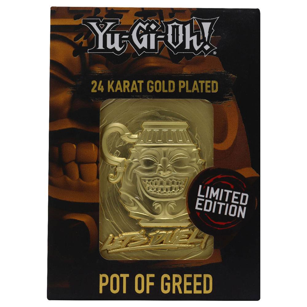 Yu-Gi-Oh! Replica Card Pot of Greed (gold plated) 5060662466458