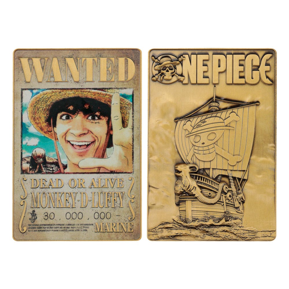 One Piece Ingot Luffy Wanted Poster Limited Edition 5060948295314