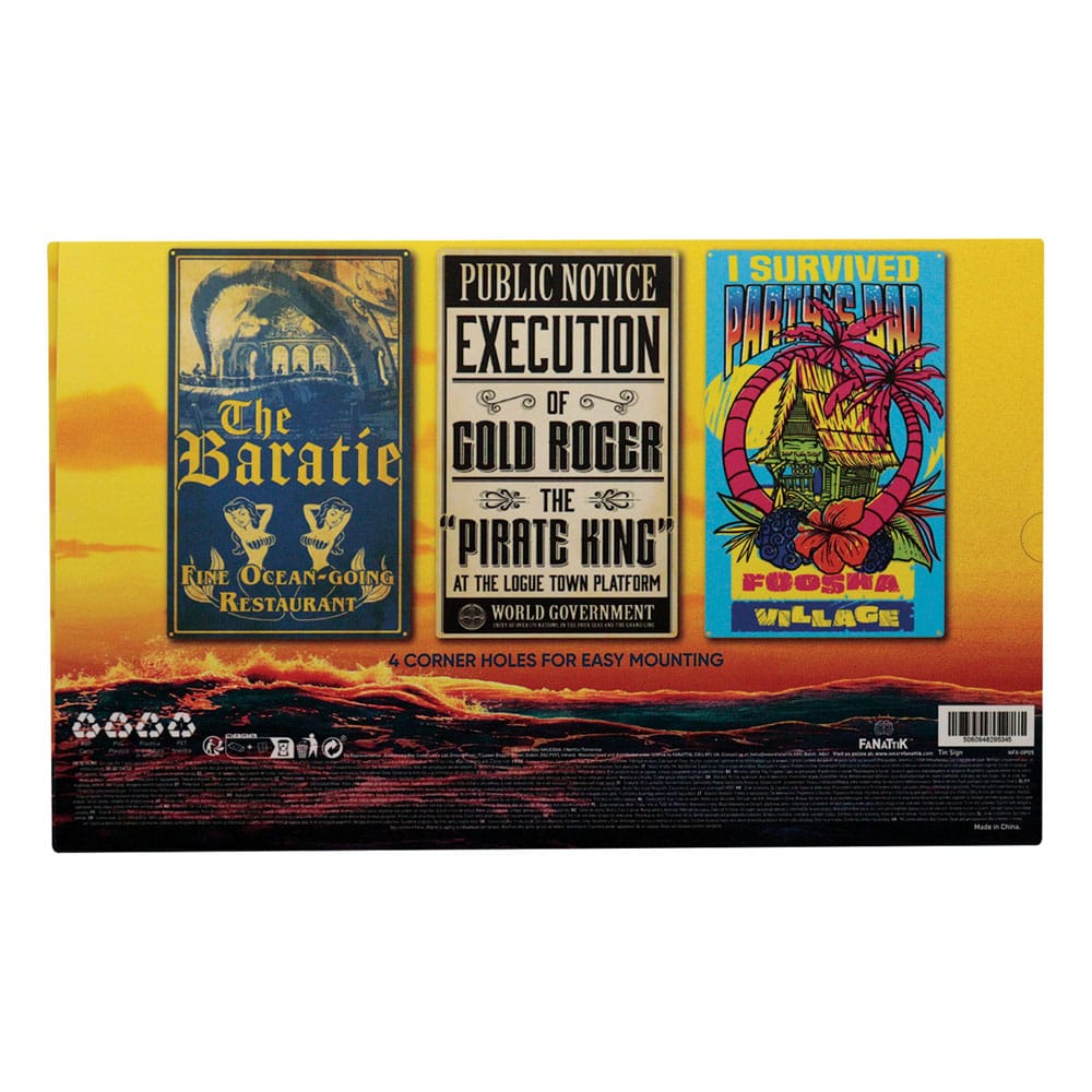 One Piece Tin Signs 3 Pack 5060948295345