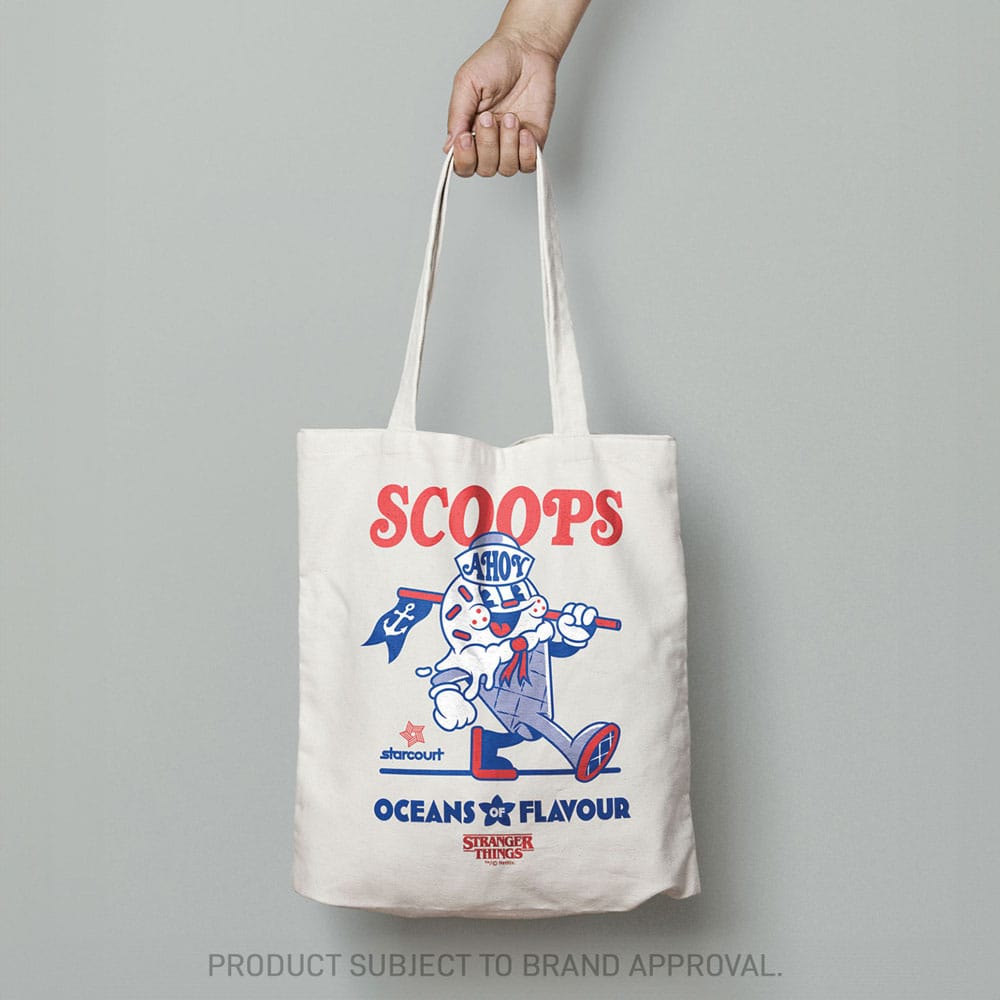 Stranger Things Tote Bag Scoops Ahoy 5060948295055