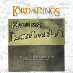 Lord of the Rings The Fellowship Plaque Limited Edition 5060662465833