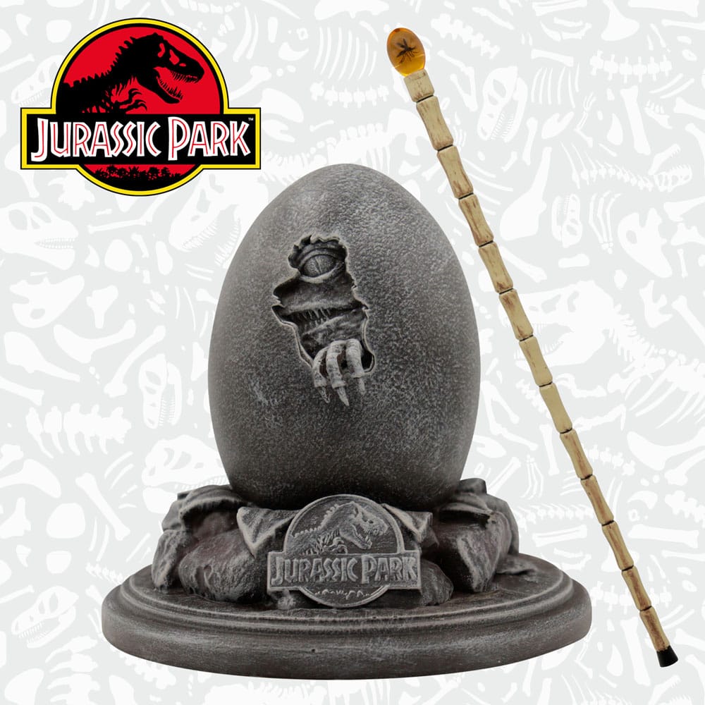 Jurassic Park Replicas 30th Anniversary Replica Egg & John Hammond Cane Set 5060662469268