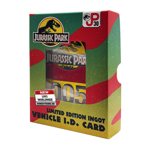 Jurassic Park Metal Card 30th Anniversary Jeep Limited Edition 5060948291972