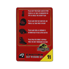 Jurassic Park Metal Card 30th Anniversary Jeep Limited Edition 5060948291972