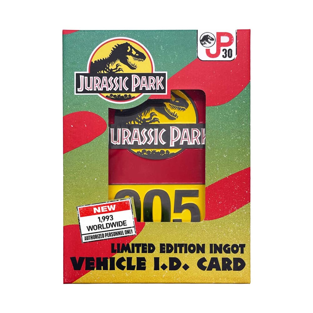 Jurassic Park Metal Card 30th Anniversary Jeep Limited Edition 5060948291972