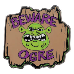 Shrek Pin Badge Beware Ogre Limited Edition 5060948296304