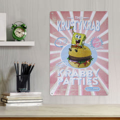 SpongeBob Tin Sign Krusty Krab 5060948291866