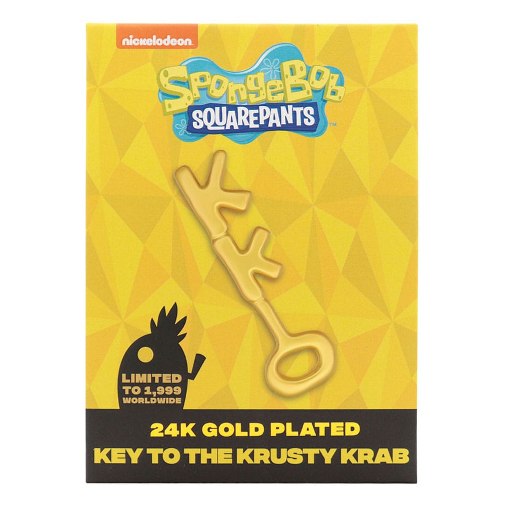 SpongeBob SquarePants Replica Crusty Crab Key 24k Gold Plated 5060948296229