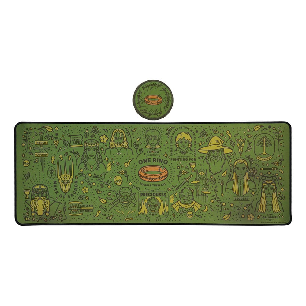 Lord of the Rings Desk Pad & Coaster Set 5060948293839