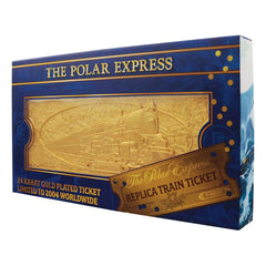 Polar Express Replica Train Ticket 24k Gold Plated Limited Edition 5060948295666