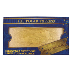 Polar Express Replica Train Ticket 24k Gold Plated Limited Edition 5060948295666