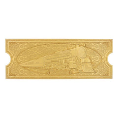 Polar Express Replica Train Ticket 24k Gold Plated Limited Edition 5060948295666