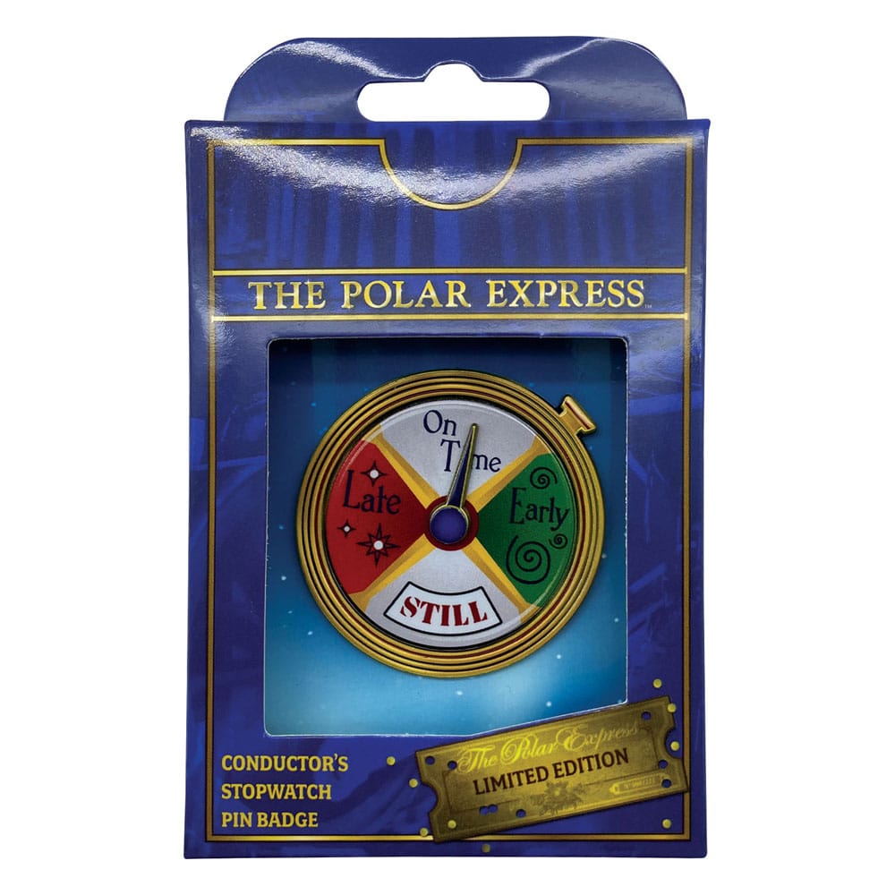 Polar Express Pin Badge Conductor's Stopwatch Spinning Limited Edition 5060948296120