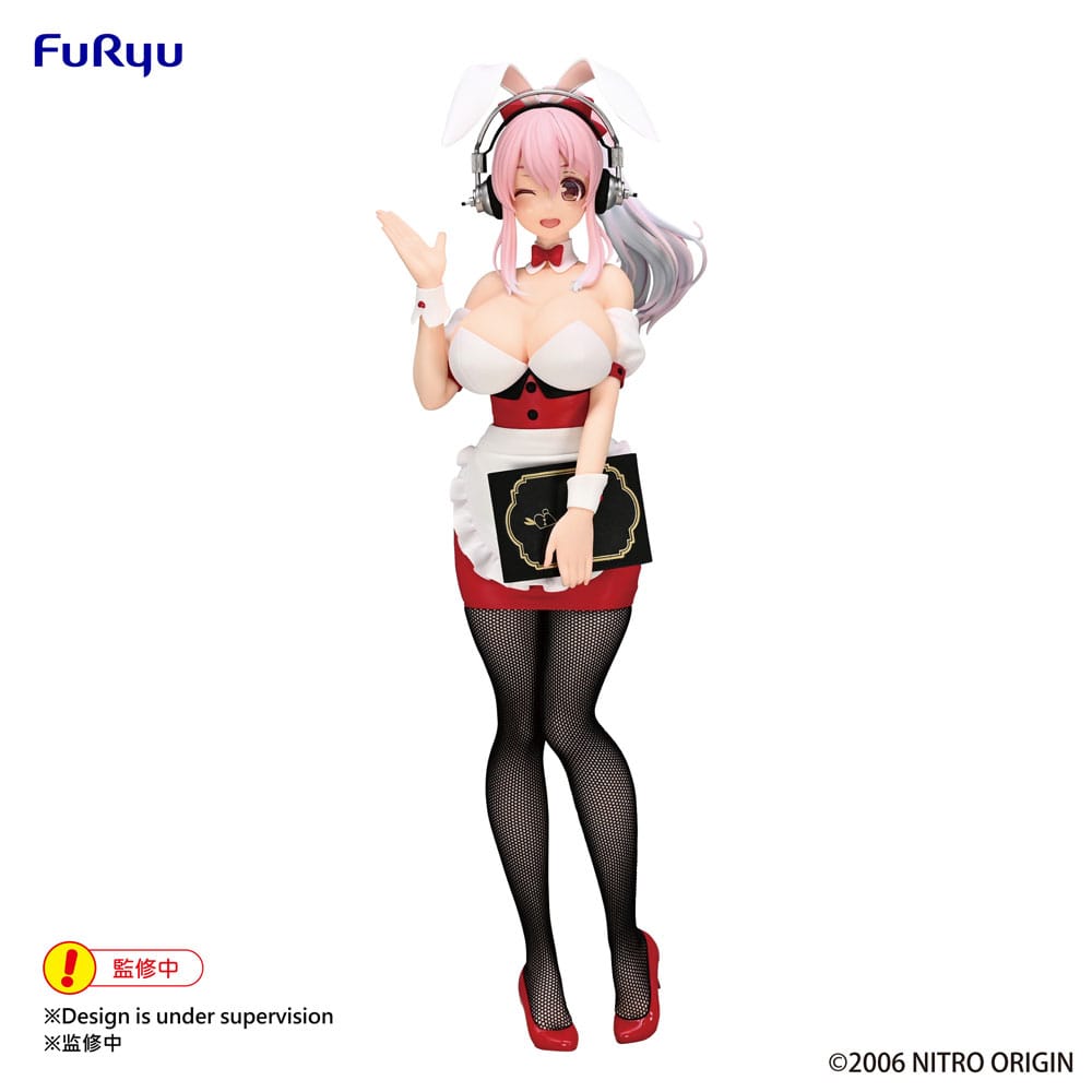 Super Sonico BiCute Bunnies PVC Statue Super Sonico Waitress Ver. 28 cm 4582655074804