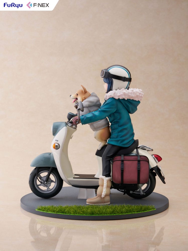 Laid Back Camp F:NEX PVC Statue 1/7 Rin Shima 20 cm 4582655078383