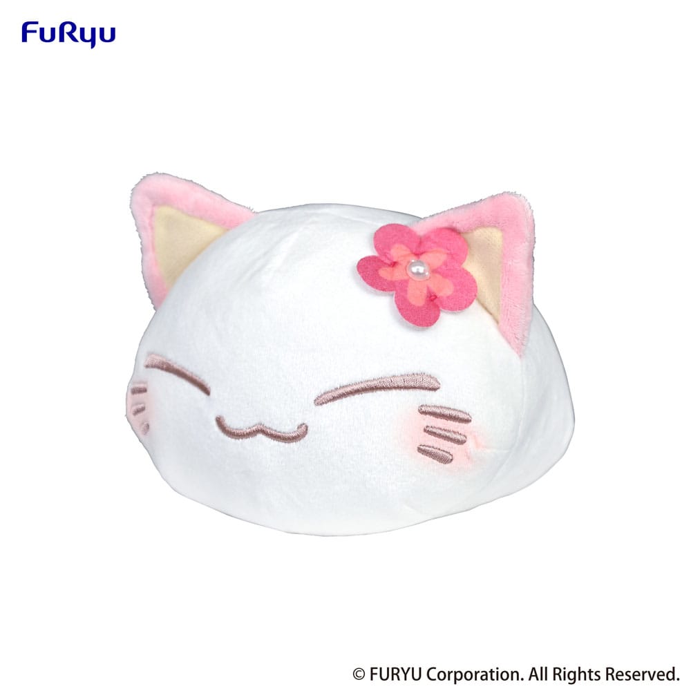 Nemuneko Cat Plush Figure Pink 18 cm 4582782362461