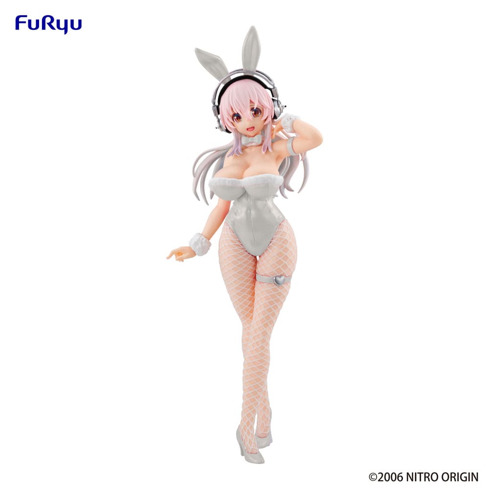 Super Sonico BiCute Bunnies PVC Statue Pearl White Ver. 30 cm 4582782363307