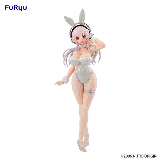 Super Sonico BiCute Bunnies PVC Statue Pearl White Ver. 30 cm 4582782363307