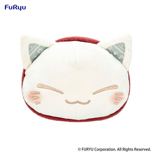 Nemuneko Cat Plush Figure Red Scarf Ver. 30 cm 4582782364298