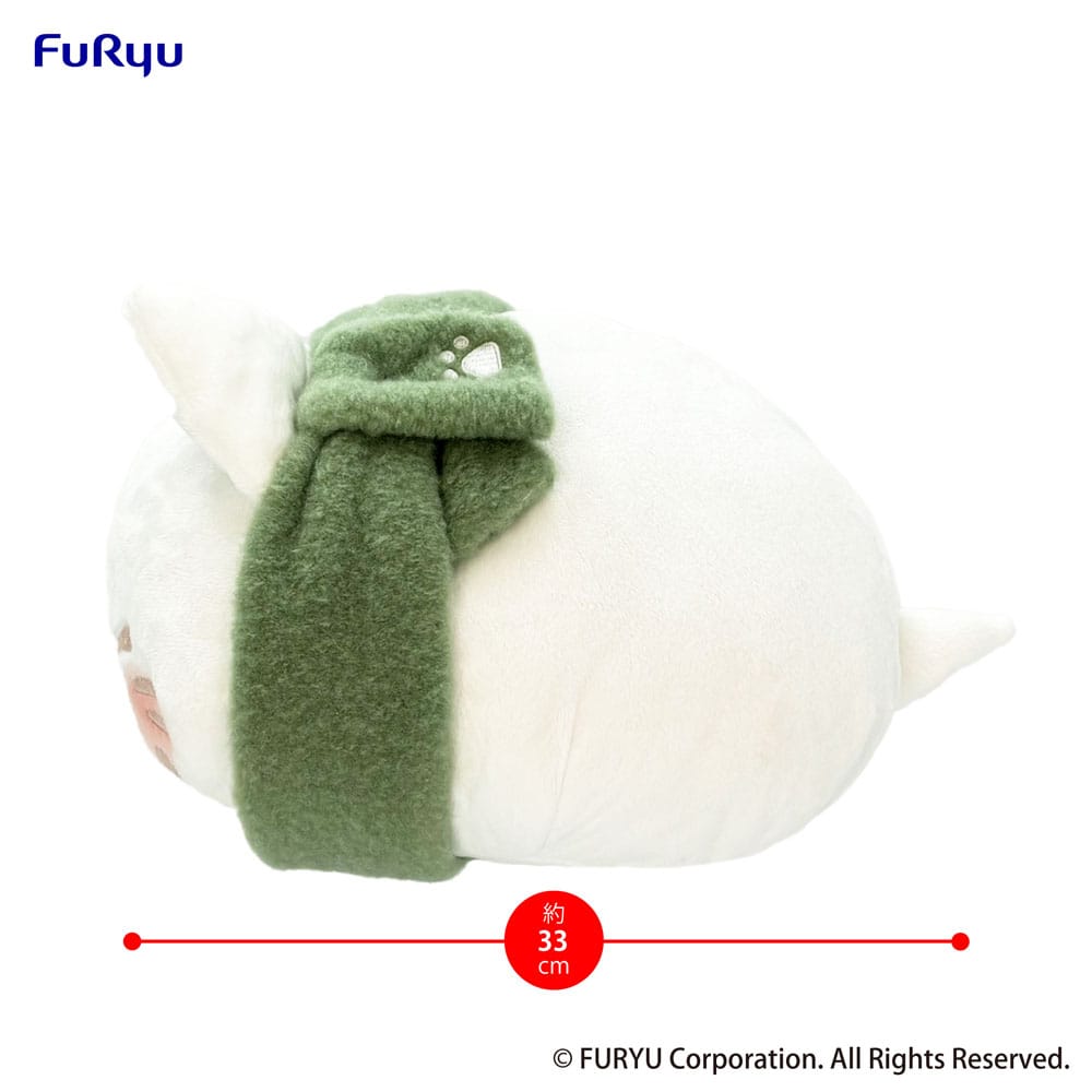 Nemuneko Cat Plush Figure Green Scarf Ver. 30 cm 4582782364304