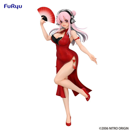 Super Sonico Trio-Try-iT PVC Statue China Dress Ver. 21 cm 4582782364359