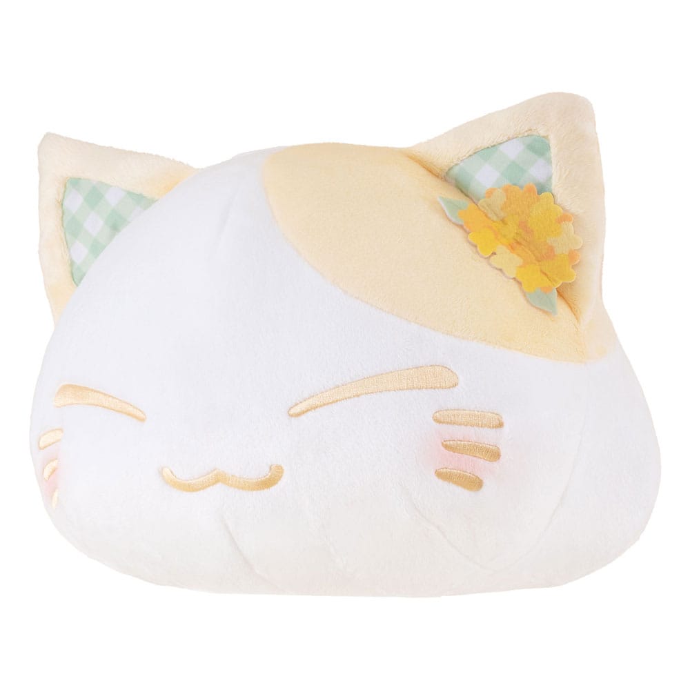 Nemuneko Cat Plush Figure Rape Flower Pattern Ear Decoration Yellow Color Ver. 30 cm 4582782366353