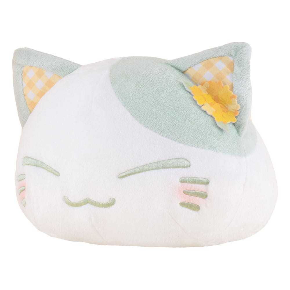 Nemuneko Cat Plush Figure Rape Flower Pattern Ear Decoration Green Color Ver. 30 cm 4582782366360