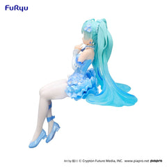 Hatsune Miku Noodle Stopper PVC Statue Flower Fairy Nemophila Pail Blue Color Ver. 15 cm 4582782366797