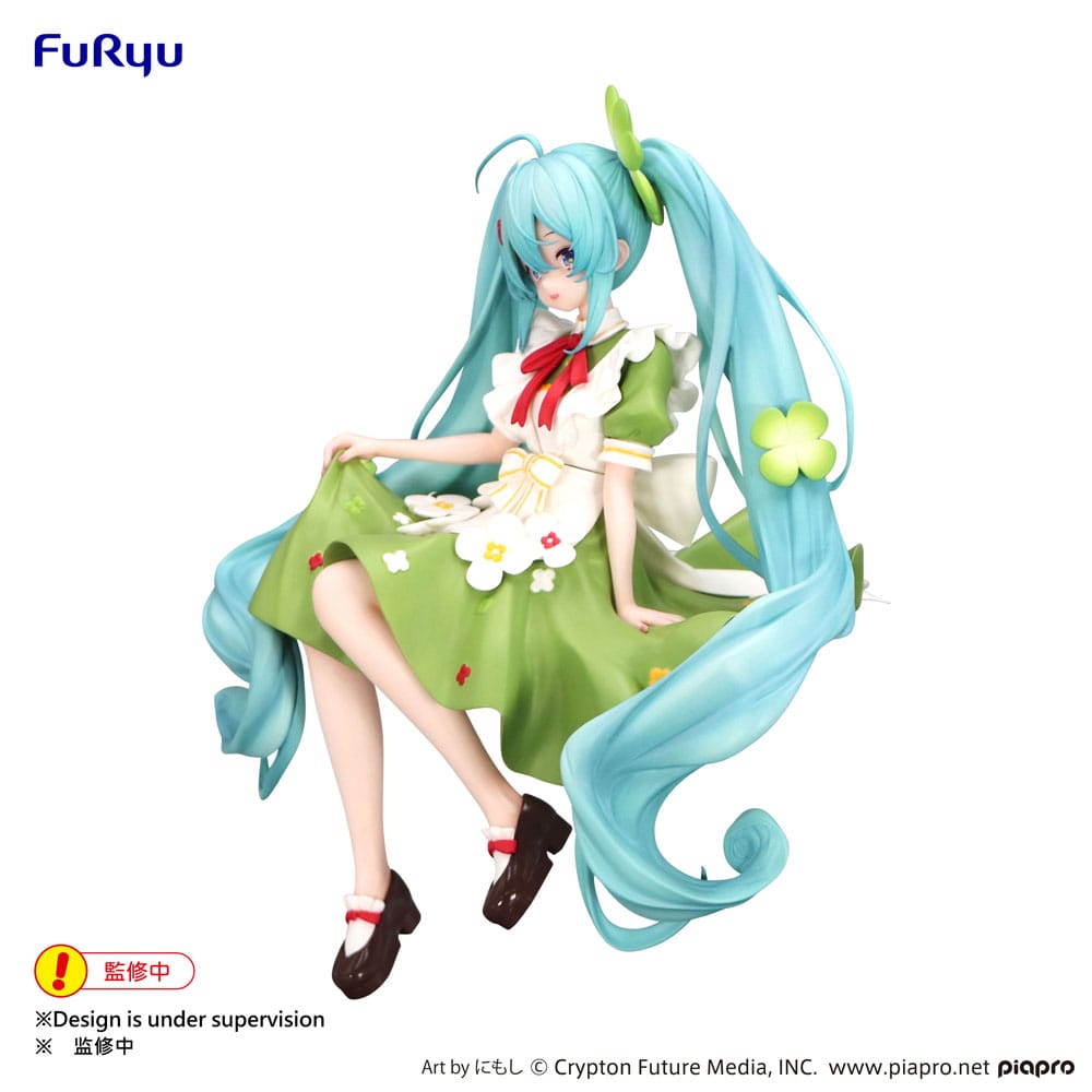 Hatsune Miku Noodle Stopper PVC Statue Flower Fairy Clover 15 cm 4582782367121