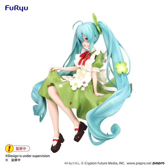 Hatsune Miku Noodle Stopper PVC Statue Flower Fairy Clover 15 cm 4582782367121