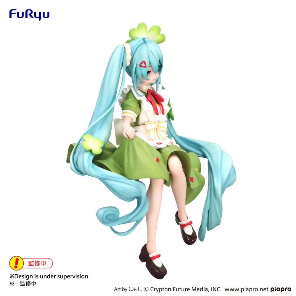 Hatsune Miku Noodle Stopper PVC Statue Flower Fairy Clover 15 cm 4582782367121