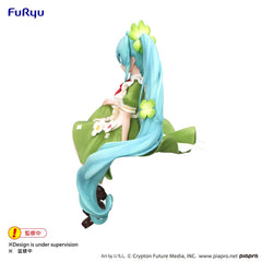 Hatsune Miku Noodle Stopper PVC Statue Flower Fairy Clover 15 cm 4582782367121