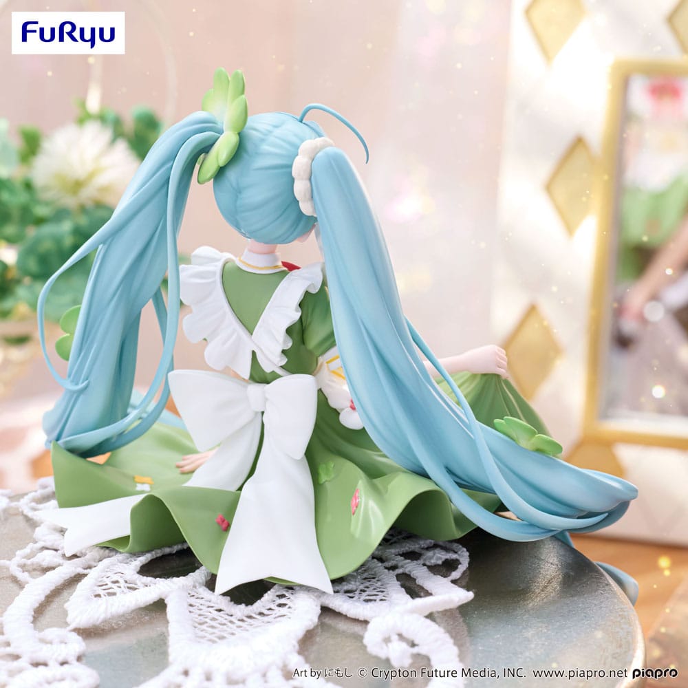 Hatsune Miku Noodle Stopper PVC Statue Flower Fairy Clover 15 cm 4582782367121