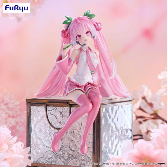 Hatsune Miku Noodle Stopper PVC Statue Sakura Miku 2024 Pearl Color Ver. 15 cm 4582782367138