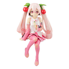 Hatsune Miku Noodle Stopper PVC Statue Sakura Miku 2022 Pearl Color 13 cm 4580736403963