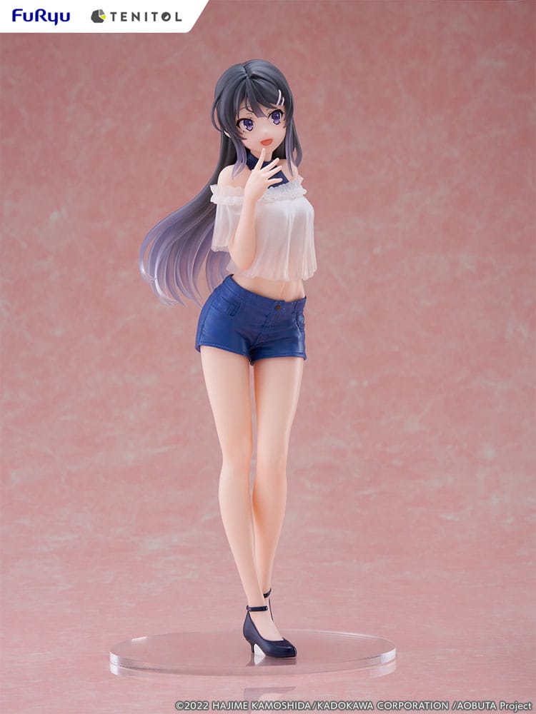 Rascal Does Not Dream of Bunny Girl Senpai Tenitol PVC Statue Mai Sakurajima 29 cm 4580736407091