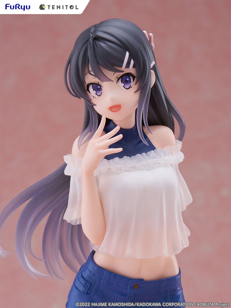 Rascal Does Not Dream of Bunny Girl Senpai Tenitol PVC Statue Mai Sakurajima 29 cm 4580736407091