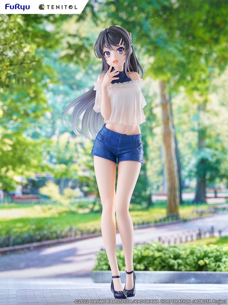 Rascal Does Not Dream of Bunny Girl Senpai Tenitol PVC Statue Mai Sakurajima 29 cm 4580736407091