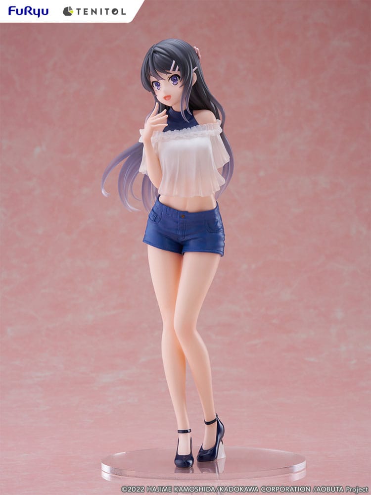 Rascal Does Not Dream of Bunny Girl Senpai Tenitol PVC Statue Mai Sakurajima 29 cm 4580736407091