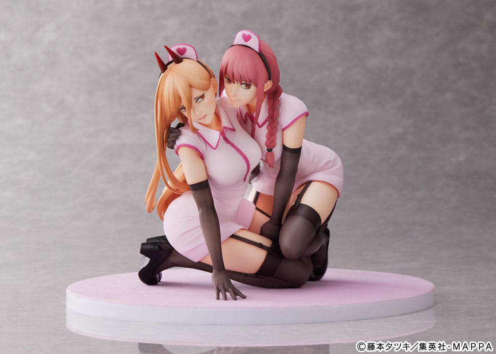 Chainsaw Man PVC Statue 1/7 Power & Makima Nurse Ver. 14 cm 4580736409286